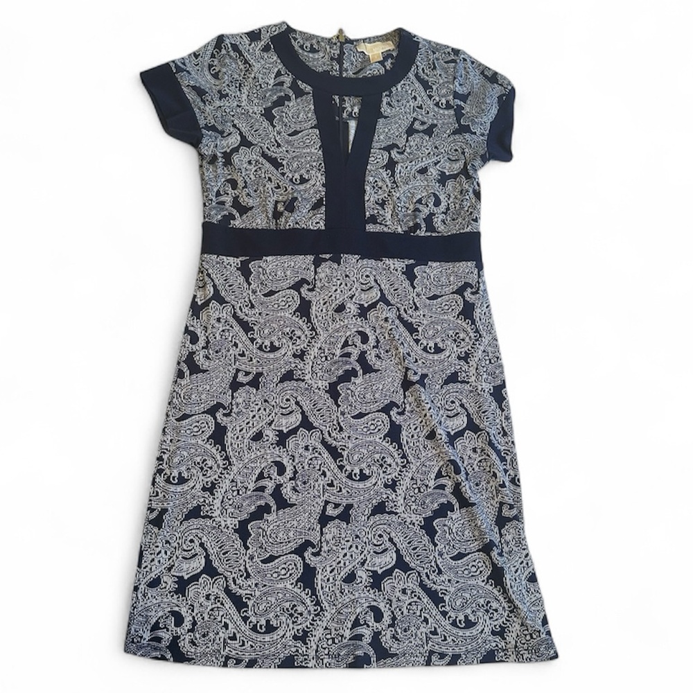 Michael Kors Paisley Short Sleeve Shift Dress Women’s Size S
